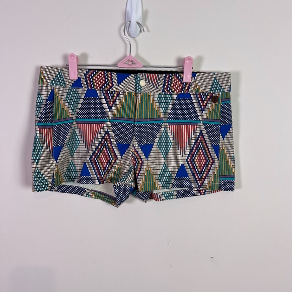 Burton Women’s Colorful Geometric Diamond Shorts Size 31 - Picture 1 of 7